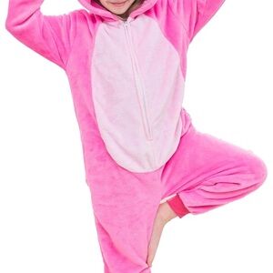 LILO and Stitch “Angel” Pink Fleece Kids Onesie Halloween costume